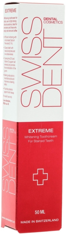Набор "Extreme+Whitening", оранжевая щетка - SWISSDENT (toothpast/50ml + toothbrush/1шт + spray/9ml) — фото N4