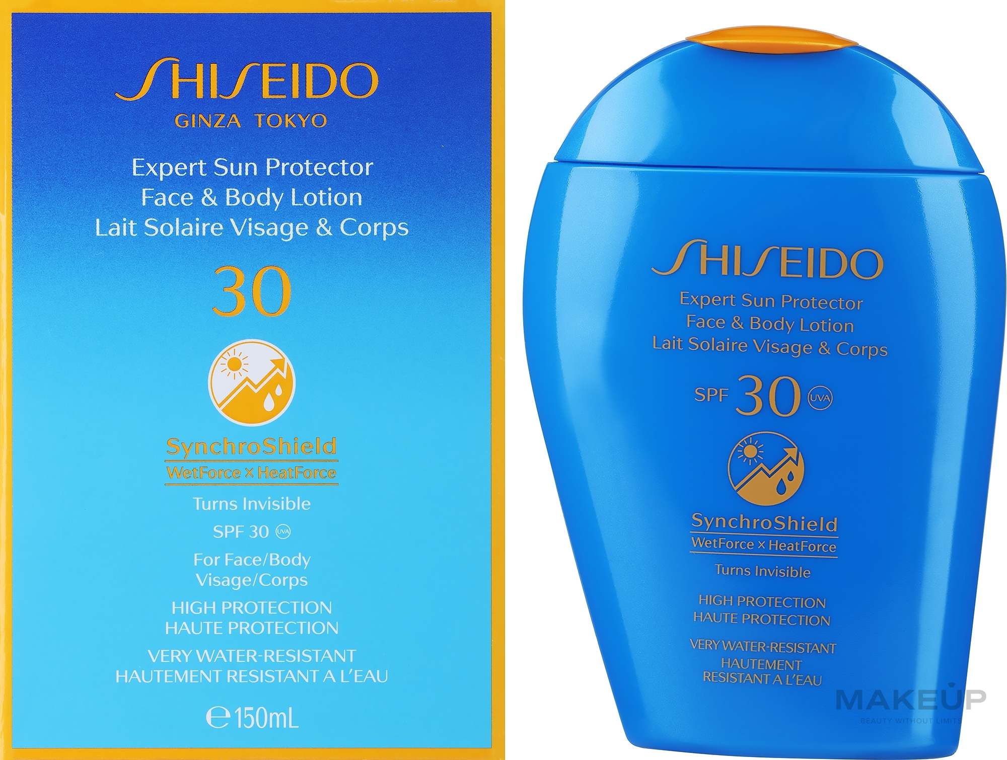 Сонцезахисний лосьйон для обличчя і тіла - Shiseido Expert Sun Protection Face and Body Lotion SPF30 — фото 150ml