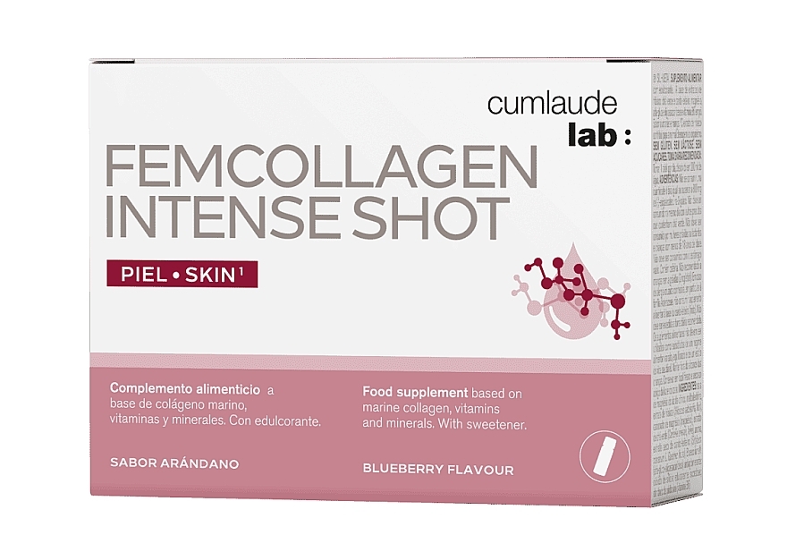 Харчова добавка для підтримки здоров'я шкіри - Cumlaude Femcollagen Intense Shot — фото N2