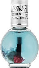 Парфумерія, косметика Олія для кутикули з пензлем і сухоцвітом, кокос - M-in-M  Coconut Sea Blue