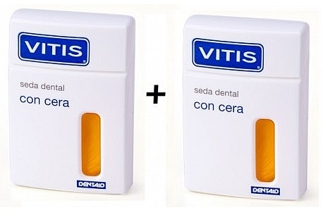 Набор - Dentaid Vitis Dental Floss Duo (dental/floss/2x50m) — фото N2