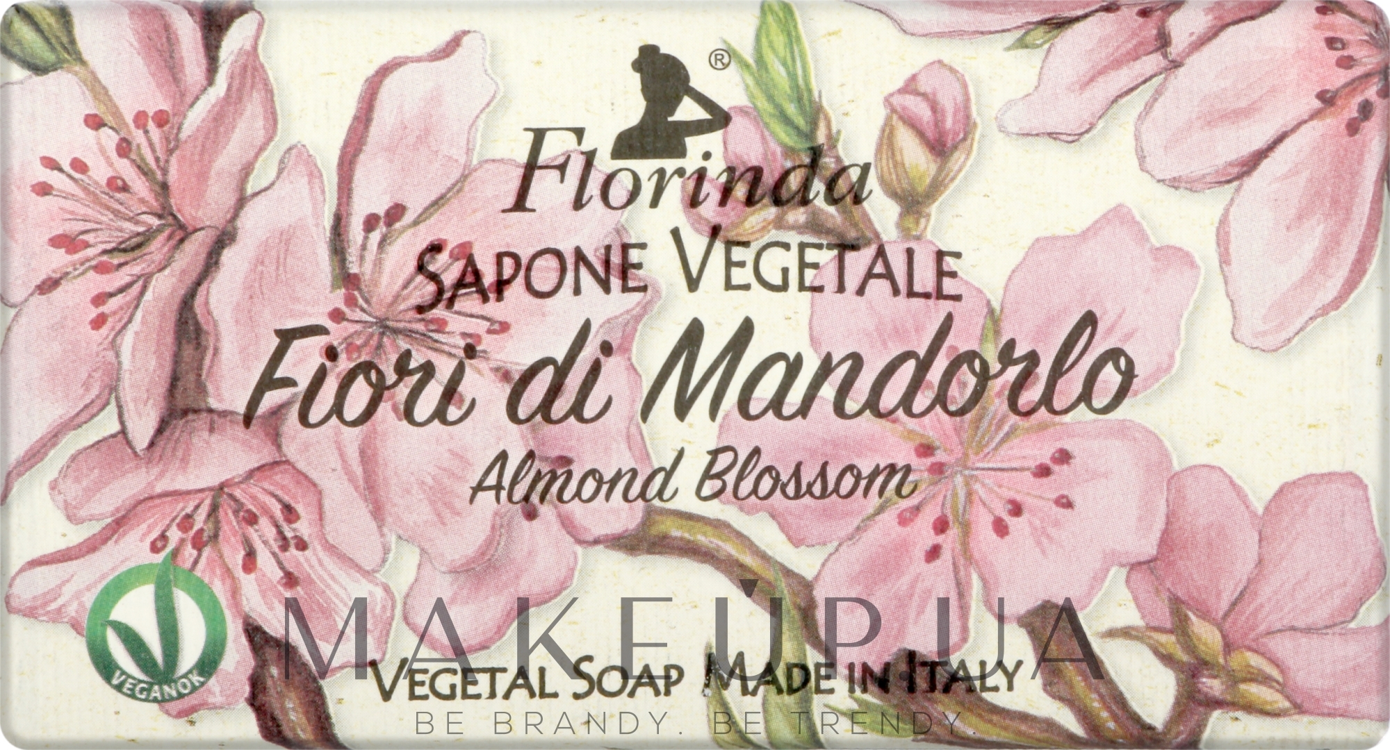 Мыло натуральное "Цветок миндаля" - Florinda Sapone Vegetale Almond Blossom  — фото 100g