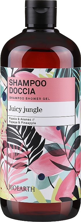 Шампунь-гель для душу "Соковиті джунглі" - Bioearth Juicy Jungle Shampoo Shower Gel — фото N1