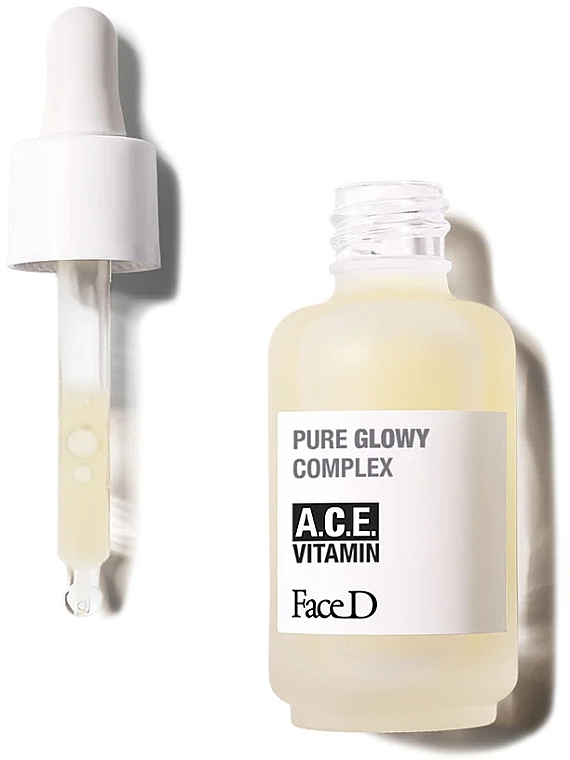 Вітамінна сироватка для обличчя - FaceD Pure Glowy Complex A.C.E. Vitamin — фото N1