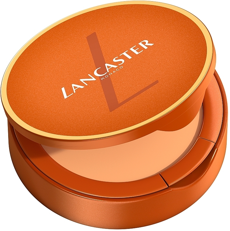 Защитный крем для лица, SPF 50 - Lancaster Infinite Bronze Sunlight Compact Cream — фото N1