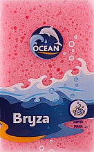 Губка массажная для купания "Bryza", розовая - Ocean — фото N1