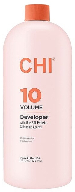 Окислитель 3% - CHI 10 Volume Developer With Aloe, Silk Protein & Bonding Agents — фото N1