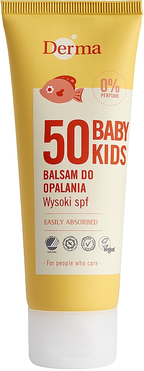Дитячий сонцезахисний бальзам з високим ступенем захисту - Derma Baby Sun Screen High SPF50 — фото N1