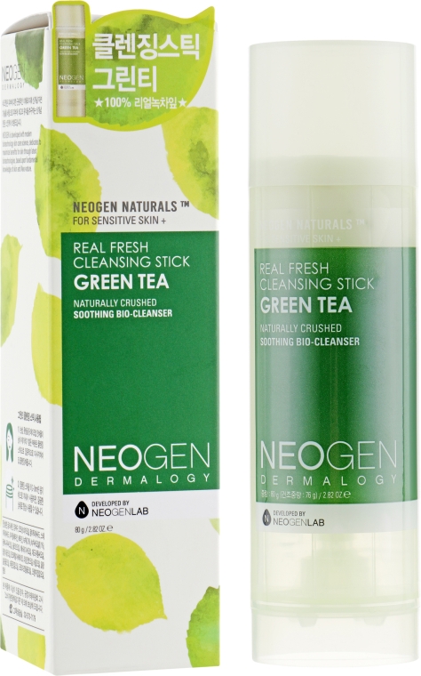 Очищающий стик для лица с зелёным чаем - Neogen Dermalogy Real Fresh Cleansing Stick Green Tea