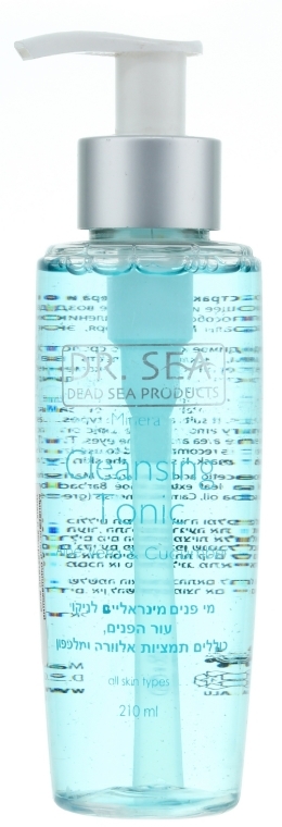 Минеральный очищающий тоник с экстрактами алоэ вера и огурца - Dr. Sea Mineral Cleansing Tonic