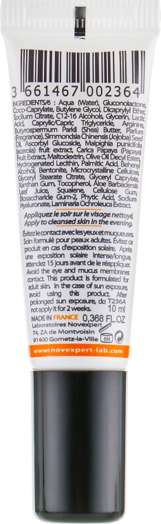 Нічний крем-пілінг для обличчя - Novexpert Vitamin C The Peeling Night Cream (міні) — фото N2