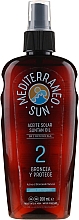 Духи, Парфюмерия, косметика Масло для загара - Mediterraneo Sun Suntan Oil SPF2