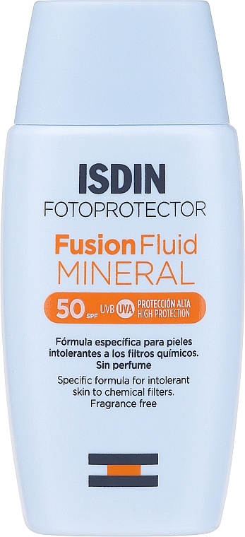 Мінеральний сонцезахисний флюїд SPF50 - Isdin Fusion Fluid Mineral — фото N1