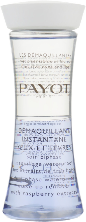 Payot Les Demaquillantes Dual Textured Waterproof Make-Up Remover With Raspberry Extracts - Двофазний засіб з екстрактом малини для зняття водостійкого макіяжу — фото N1