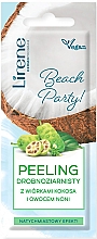 Парфумерія, косметика Дрібнозернистий пілінг з кокосом і фруктами ноні - Lirene Beach Party!