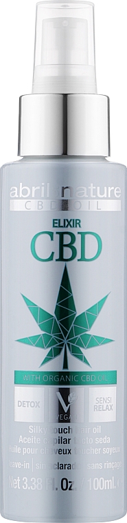 Детокс-еліксир олія для волосся конопляною олією - Abril et Nature CBD Cannabis Oil