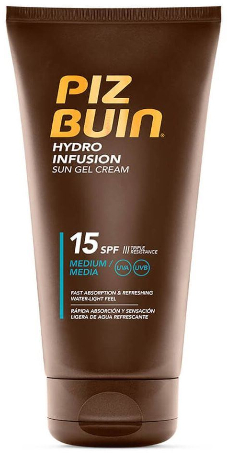 Солнцезащитный крем-гель для тела - Piz Buin Hydro Infusion Sun Gel Cream SPF15 — фото N1