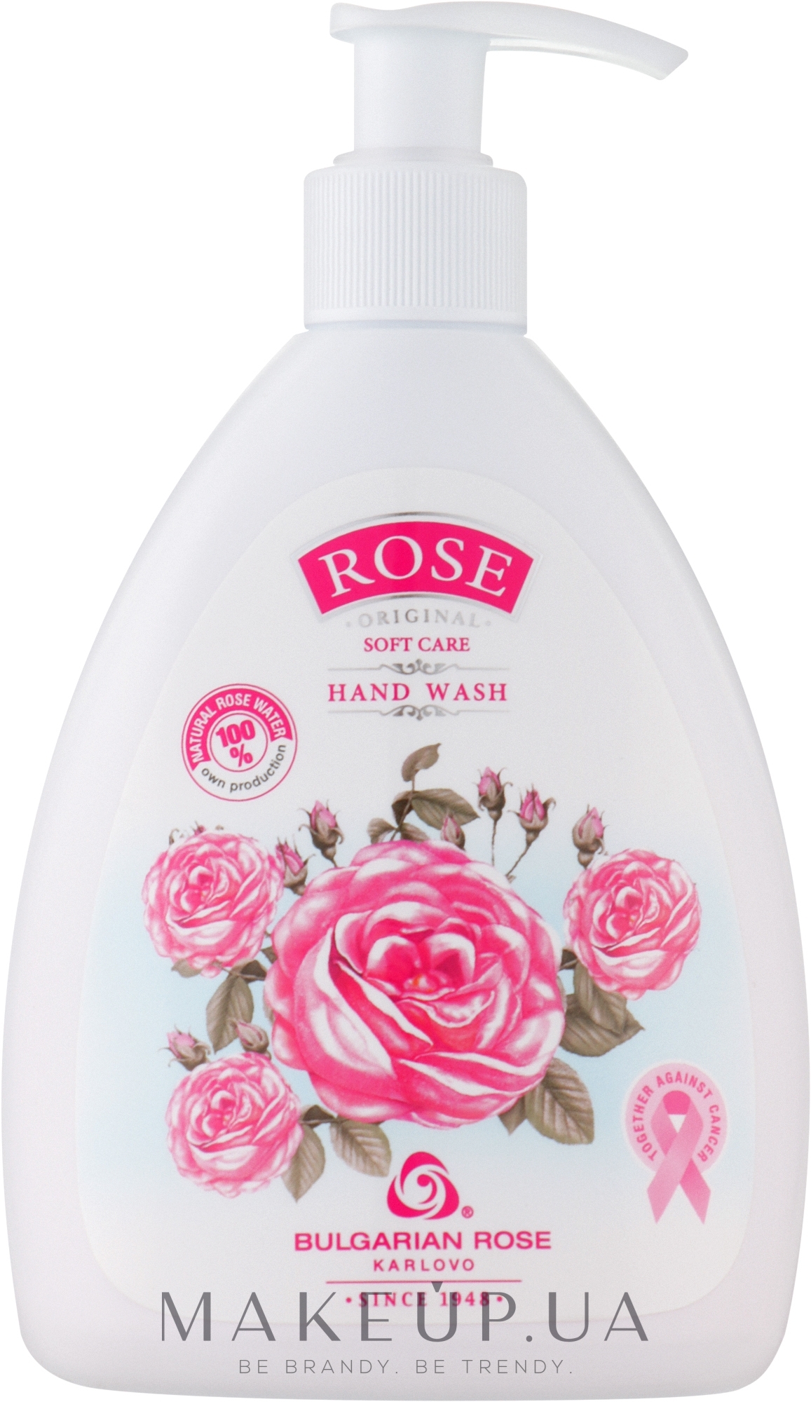 Мило для рук з натуральною трояндовою водою та гліцерином - Bulgarian Rose Rose Original Soft Care Hand Wash — фото 290ml