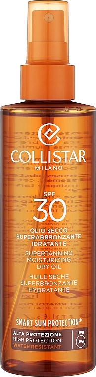 Суха олія для засмаги - Collistar Sun Care Supertanning Moisturizing Dry Oil SPF30 — фото N1