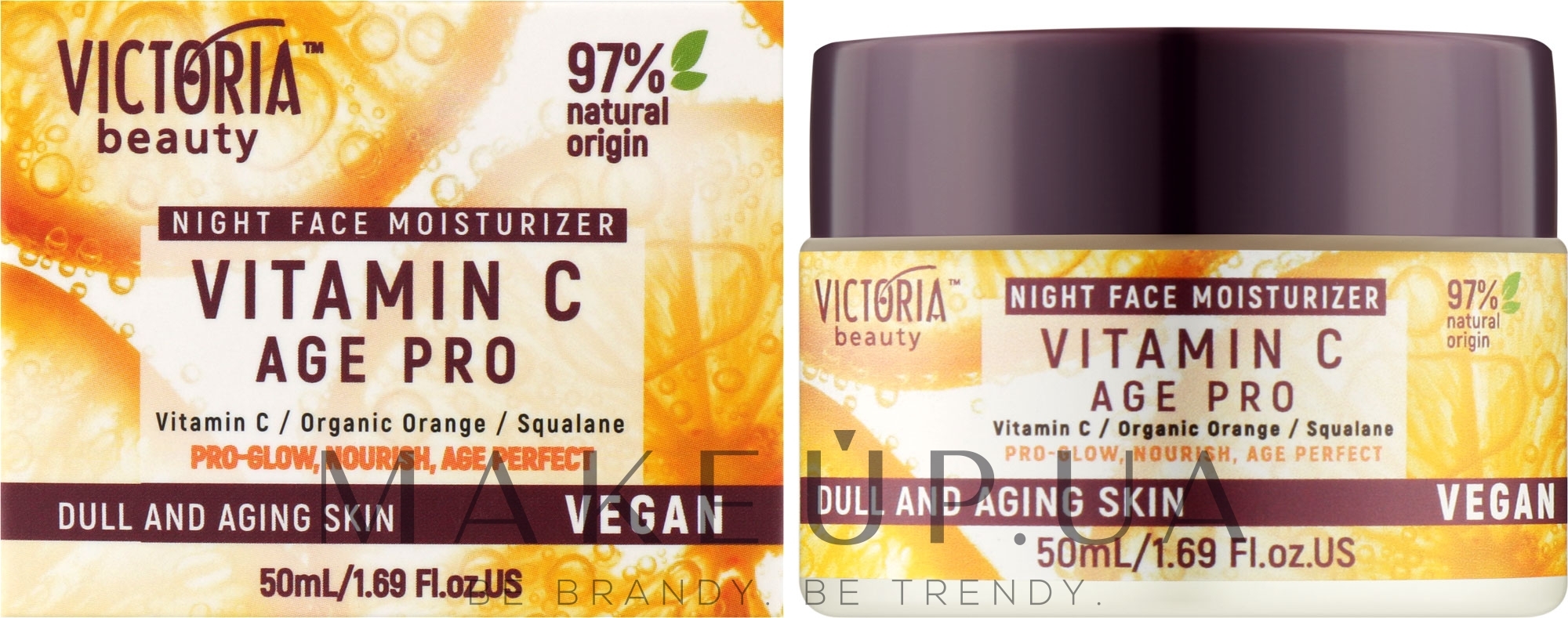 Ночной крем для лица с витамином С - Victoria Beauty С Age Pro — фото 50ml