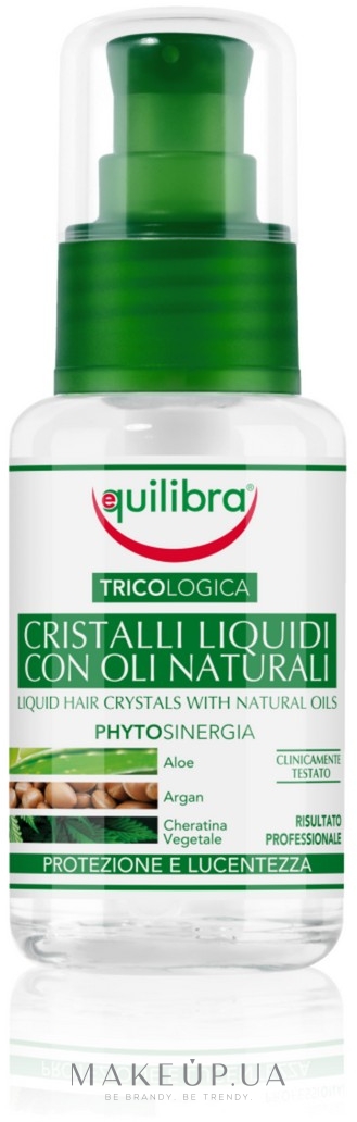 Жидкие кристаллы с натуральными маслами - Equilibra Tricologica Liquid Hair Crystals With Naturals Oils — фото 50ml