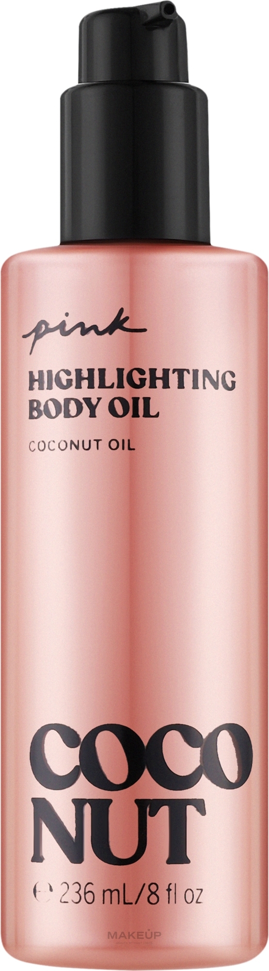 Олія для тіла з хайлайтером - Victoria's Secret Pink Highlighting Body Oil Coconut — фото 236ml
