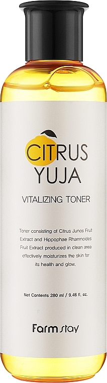 Тонер з екстрактом юдзу - FarmStay Citrus Yuja Vitalizing Toner