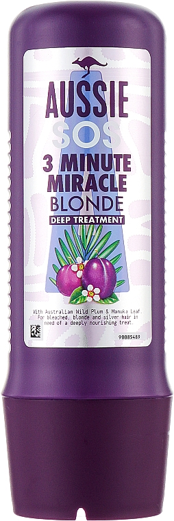 Средство интенсивного ухода - Aussie 3 Minute Miracle Blonde Deep Treatment — фото N1