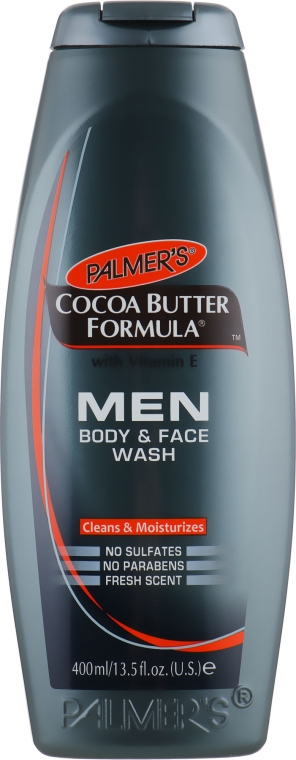 Мужской гель для умывания и душа - Palmer's Cocoa Butter Formula Men's Body & Face Wash