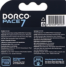 Сменные кассеты для бритья - Dorco Pace 7 — фото N2