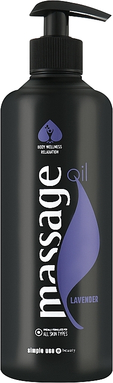 Олія після депіляції масажна "Лаванда" - Simple Use Beauty Massage Oil — фото N1