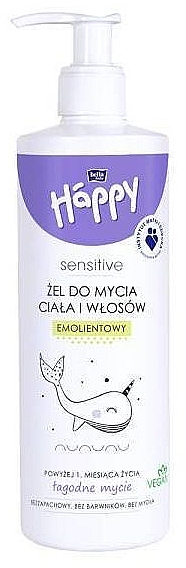 Детский гель для очищения тела и волос 2в1 - Bella Baby Happy Sensitive Shower Gel Body & Hair 2in1 — фото N1