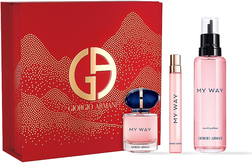 Giorgio Armani My Way - Набір (edp/100ml + edp/30ml + edp/mini/10ml) — фото N1