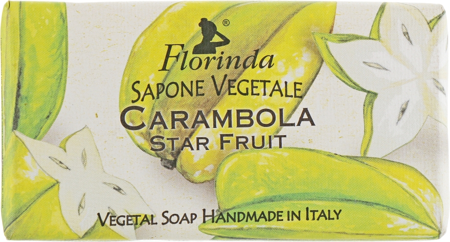 Мыло натуральное "Карамбола" - Florinda Sapone Vegetale Star Fruit — фото N1