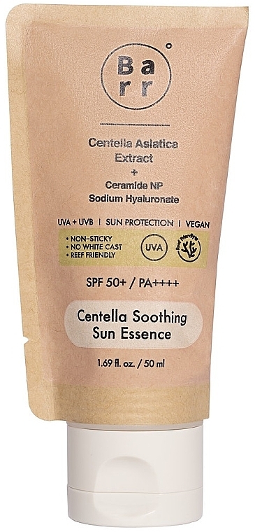 Сонцезахисна есенція з центелою - Barr Centella Smoothing Sun Essence SPF50+ PA++++ — фото N1