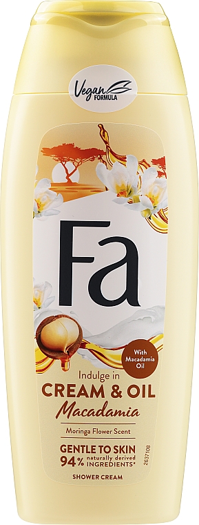 Крем для душа "Макадамия" - Fa Cream&Oil Macadamia Shower Cream — фото N1