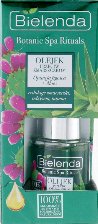 Масло для лица против морщин Опунция индийская + Алоэ - Bielenda Botanic Spa Rituals Indian Fig Opuntia+ Aloe Face Oil