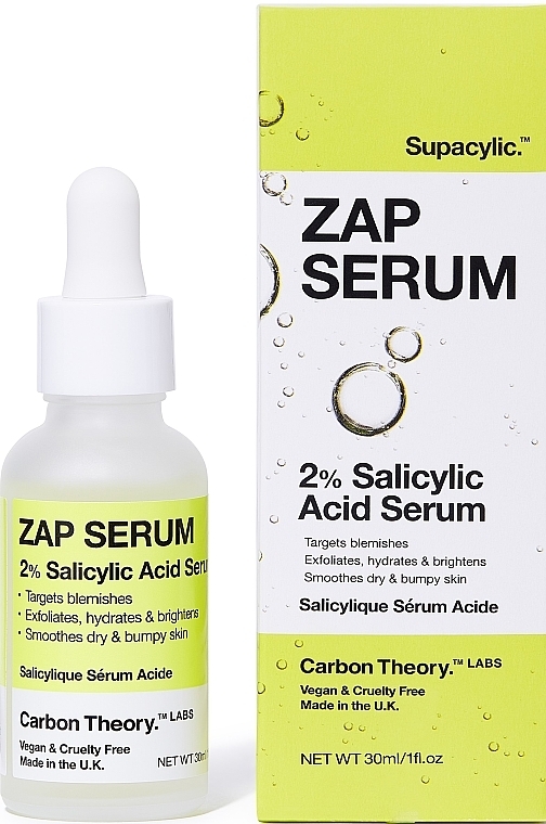 Сыворотка для лица с 2% салициловой кислотой - Carbon Theory Supacylic 2% Acid Serum — фото N3