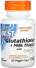 Парфумерія, косметика Харчова добавка «Глутатіон і розторопша», капсули - Doctor's Best Glutathione + Milk Thistle