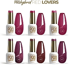 Набір із 6 лаків для нігтів у подарунковому пакованні - Clavier ProHybrid Gold Red Lovers (nail polish/6x8ml) — фото N2