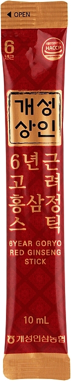 Напій з екстрактом женьшеню - InnerSet 6year Goryo Red Ginseng Stick — фото N3