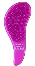 Парфумерія, косметика Щітка масажна для розплутування кучерявого та дитячого волосся, рожево-фіолетова - Beter Deslia Mini 