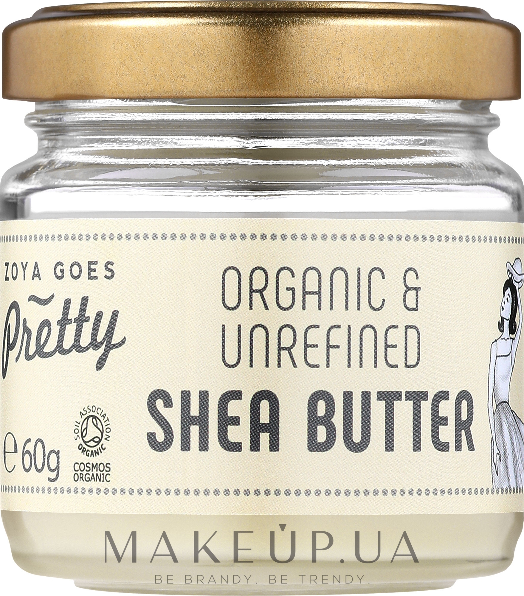 Органическое нерафинированное масло ши - Zoya Goes Pretty Organic Unrefined Shea Butter — фото 60g