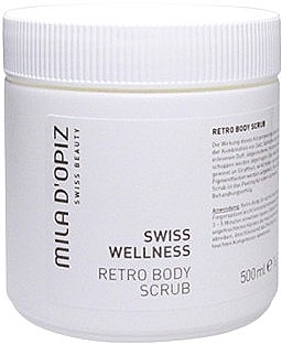 Крем-скраб для тела - Mila D’Opiz Swiss Wellness Retro Body Scrub Cream — фото N1