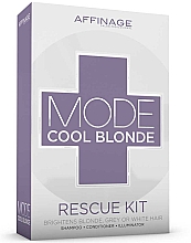 Парфумерія, косметика Набір для освітленого волосся - Affinage Mode Cool Blonde (shm/275ml + cond/275ml + toner/150ml)