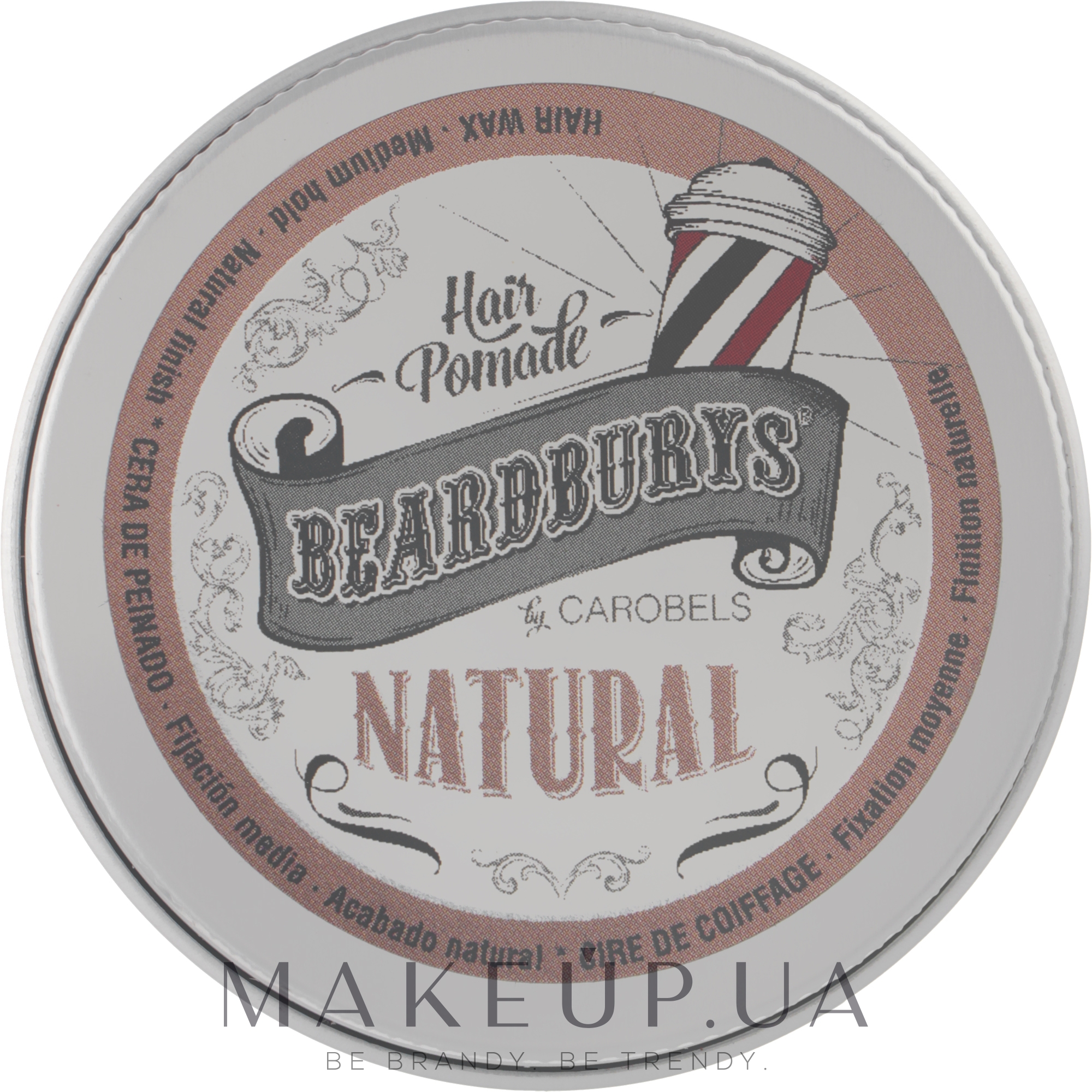 Помада для волос для волос кремообразная классическая - Beardburys Natural Wax — фото 30ml