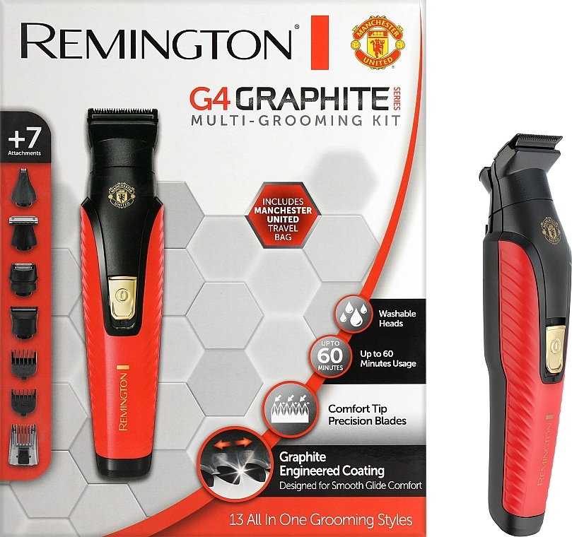 Набор для стрижки - Remington G4 Graphite Series Manchester United PG4005 — фото N1