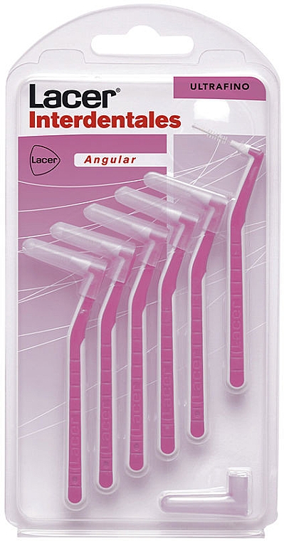 Міжзубна кутова щітка, фіолетова - Lacer Interdental Ultra-Fine AngularBrush — фото N1