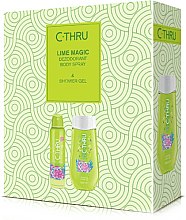 Духи, Парфюмерия, косметика C-Thru Lime Magic - Набор (deo/150ml + sh/gel/250ml)