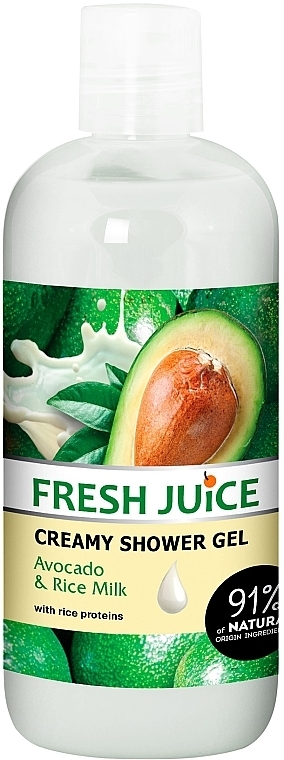 Крем-гель для душа "Авокадо и Рисовое молоко" - Fresh Juice Delicate Care Avocado & Rice Milk — фото N1